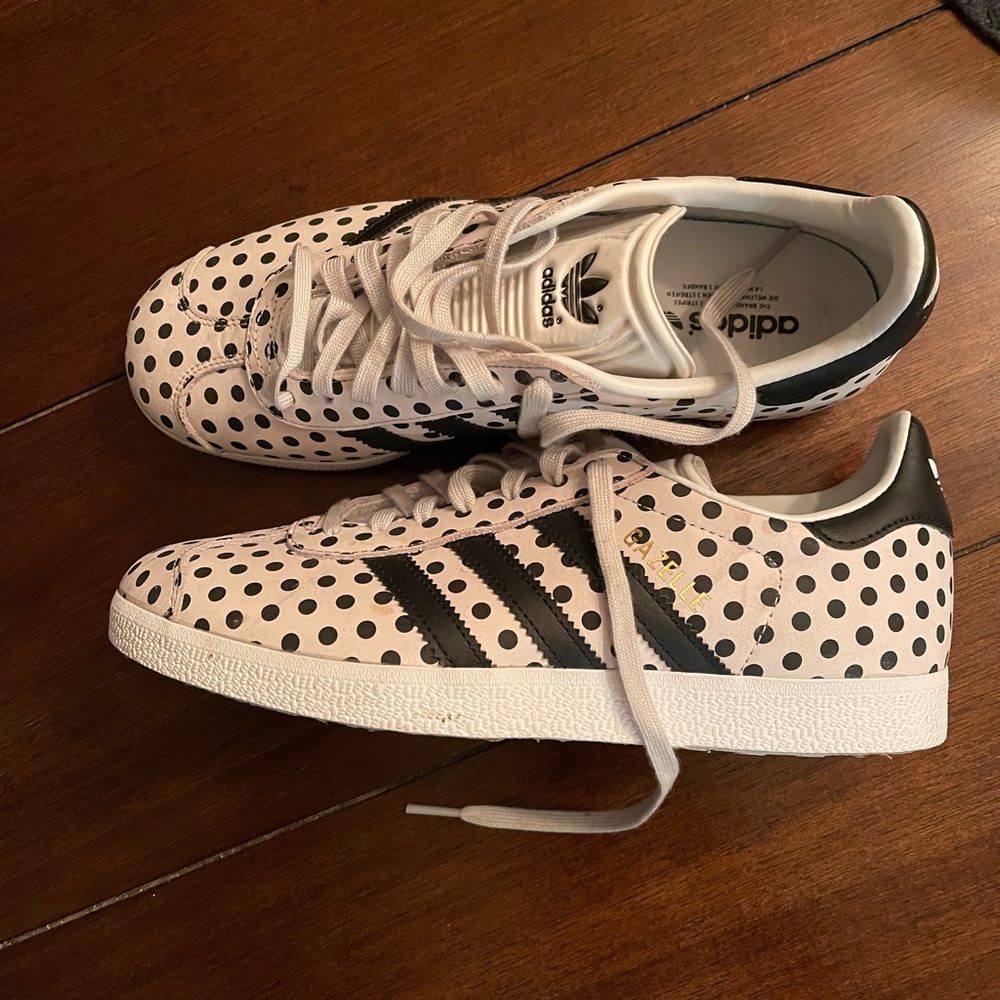 Adidas Gazelle Womens Shoes Size 7 Polka Dot